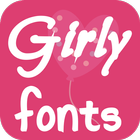 Girls Fonts for FlipFont biểu tượng