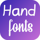 Hand fonts for FlipFont simgesi