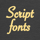 Script Fonts icône