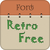 Retro Font Free icône