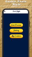 Cookie Fonts Style Cartaz