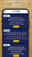 Cookie Fonts Style تصوير الشاشة 1