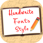 Handwrite Fonts Style ícone