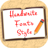 Handwrite Fonts Style icono
