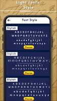 Light Fonts Style تصوير الشاشة 1