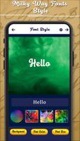 Milky Way Fonts Style تصوير الشاشة 3