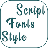 Script Fonts Style icono