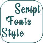 Script Fonts Style ikon