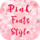 Pink Fonts Style-icoon