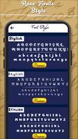Rose Fonts Style تصوير الشاشة 1