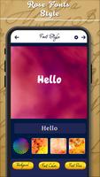 Rose Fonts Style تصوير الشاشة 3
