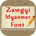 Zawgyi Myanmar Fonts Style Zeichen