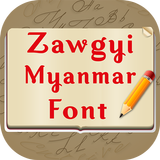 Zawgyi Myanmar Fonts Style ikona