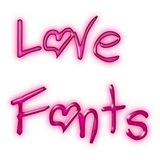 Icona Love Fonts