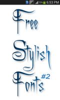 Stylish Fonts #2 Plakat