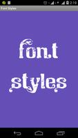 Font Styles plakat