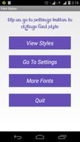 Font Styles تصوير الشاشة 1
