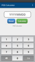 POD Calculator (지난 날 수 계산) تصوير الشاشة 1