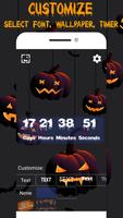 Halloween Countdown 2019 + Live wallpaper 🎃 🦇 capture d'écran 1