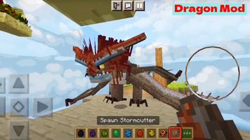 Minecraft dragon mod الملصق