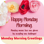 monday morning greetings icon