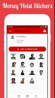 Money Heist Stickers Pack (WAStickerApps) স্ক্রিনশট 1