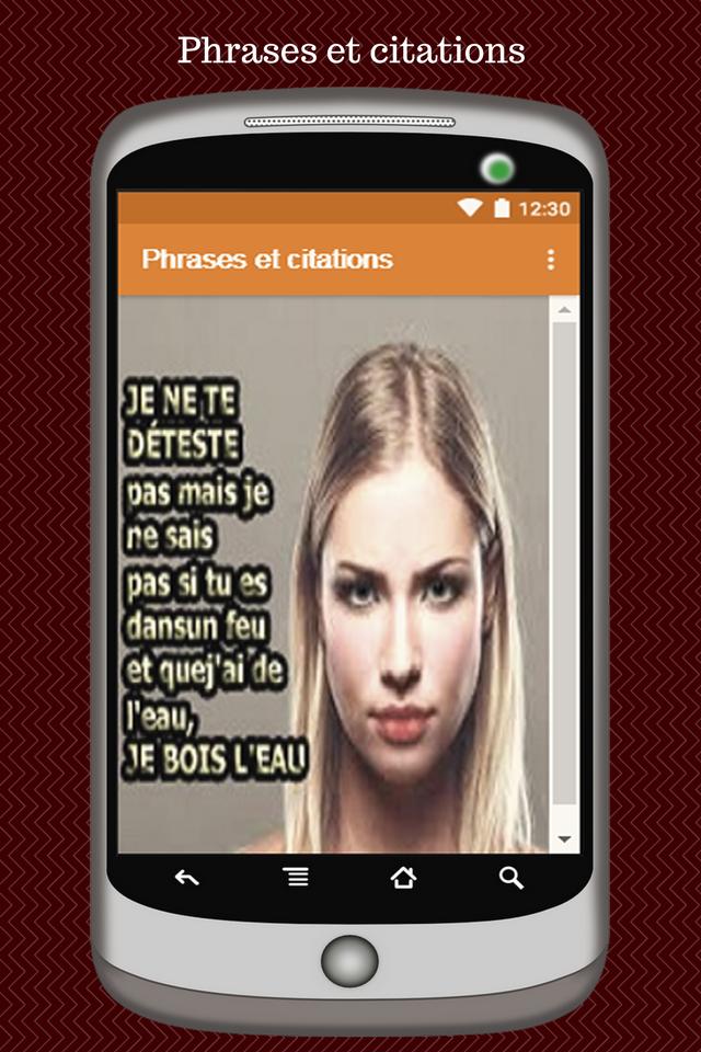 Phrases Et Citations Sur La Vie En Image Francais For Android