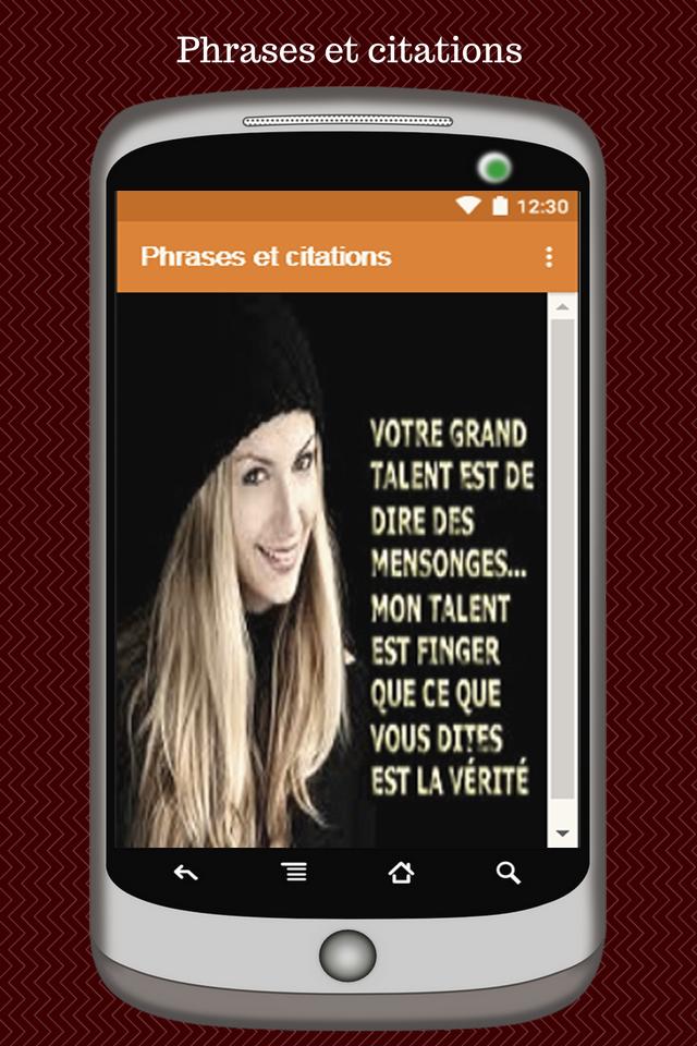 Phrases Et Citations Sur La Vie En Image Francais For Android