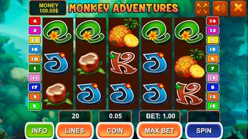 Monkey Adventures Slot الملصق