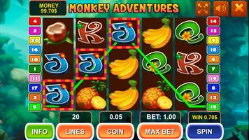 Monkey Adventures Slot تصوير الشاشة 1
