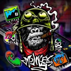 Affe-Graffiti-Thema APK Herunterladen