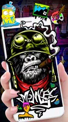 Monkey Graffiti Theme APK download