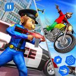 US Police Monkey Rope Hero:Police Shooting Attack