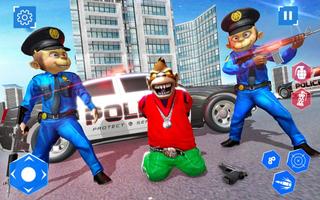 US Police Monkey Rope Hero:Police Shooting Attack capture d'écran 1