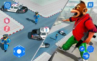 US Police Monkey Rope Hero:Police Shooting Attack capture d'écran 3