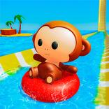 Monkey Aqua Summer Slide