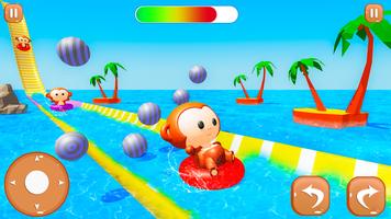 Monkey Aqua Summer Slide スクリーンショット 1