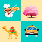 Memory Game: World matching game. Memotest Travel icon