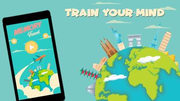Memory Game: World matching game. Memotest Travel poster