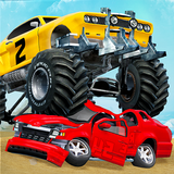 Monster Car Derby Games 2019 آئیکن