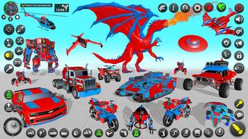 Dino Robot Car Transform Game imagem de tela 3