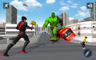 Monster Hero City Battle Games الملصق