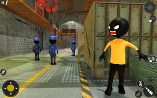 Monster Stickman Jail Escape: Stickman Prison Game capture d'écran 3