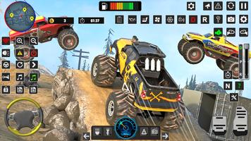 Monster Truck Jeux Cascades 3D Affiche