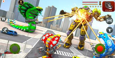 Robot Anaconda Robot Car Transform: War Robot Game screenshot 1