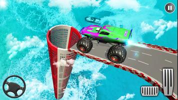 कार स्टंट कार का खेल Monster Truck स्क्रीनशॉट 1