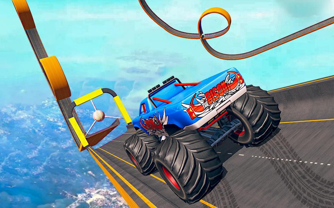 Ramp car racing. Stunt car игра. Stunt Monster Truck Simulator. Андроид Monster Truck Mega Ramp Stunt. Монстр трак РОБЛОКС.