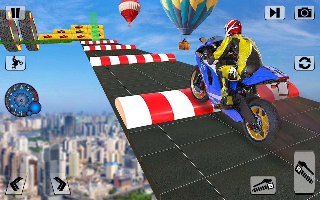 Мотоцикл симулятор Stunt Racing