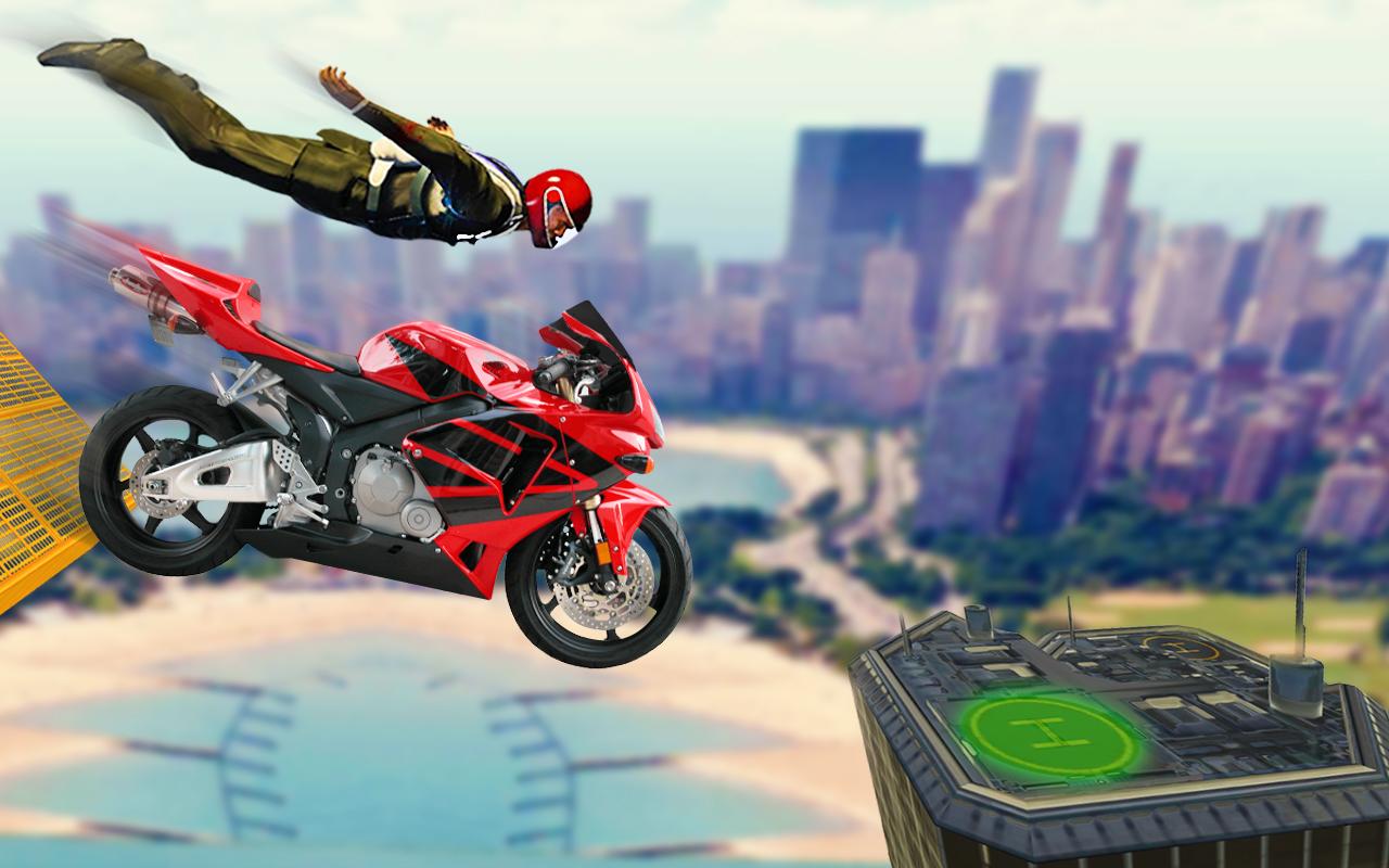 Мотоцикл симулятор Stunt Racing