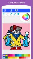 Monster Graffiti Coloring Book Ekran Görüntüsü 1